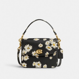 Bolsas Crossbody Coach Cassie Crossbody Bag 19 With Floral Print Feminino Pretas Multicoloridas | XDBMIPO-60