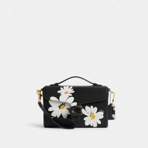 Bolsas Crossbody Coach Tabby Box Bag With Floral Print Feminino Pretas Multicoloridas | HRKTLXI-06