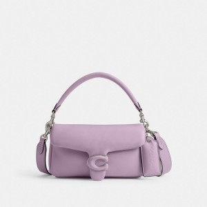 Bolsas De Ombro Coach Pillow Tabby Shoulder Bag 20 Feminino Prateadas Roxo | RYMNVPF-46