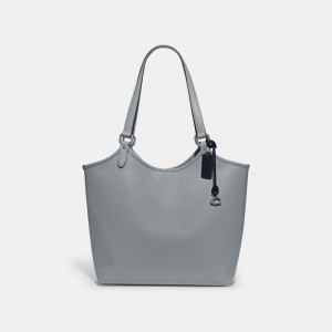 Bolsas Tote Coach Day Tote Bag Feminino Prateadas Cinzentas Azuis | JULNYKC-23