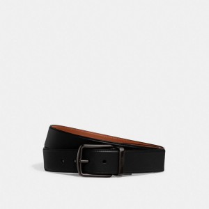 Cintos Coach Harness Buckle Cut To Size Reversible Belt, 38 Mm Masculino Pretas | TAHFYUM-26