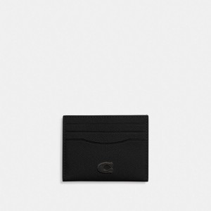 Estojo De Cartão Coach Card Case Feminino Pretas | SGRCHVU-67