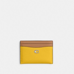 Estojo De Cartão Coach Essential Card Case In Colorblock Feminino Prateadas Multicoloridas | UAILGKQ-56