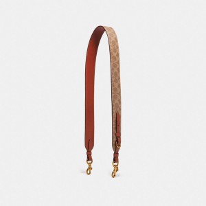 Jóias Coach Strap In Signature Canvas Feminino Vermelhas | FVCDXHZ-98