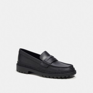 Mocassins Coach Cooper Loafer Masculino Pretas | VHETJUS-27