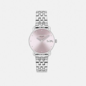 Relógios Coach Elliot Watch, 28 Mm Feminino Cinzentas | VYSOGPN-86