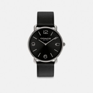 Relógios Coach Elliot Watch, 41 Mm Masculino Pretas | QSIULBA-58