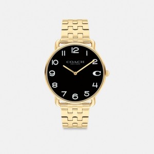 Relógios Coach Elliot Watch, 41 Mm Masculino Douradas | RIVHZTJ-61