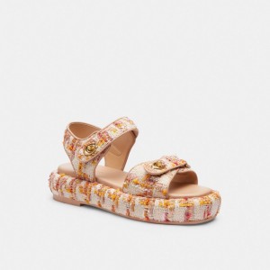 Sandálias Coach Peyton Sandal Feminino Multicoloridas | JLDZQXV-50