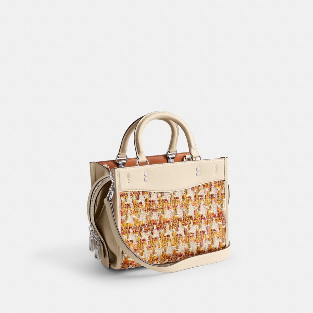 Bolsa Satchel Coach Rogue Bag 25 In Tweed Feminino Prateadas Multicoloridas | ORDWLVG-27