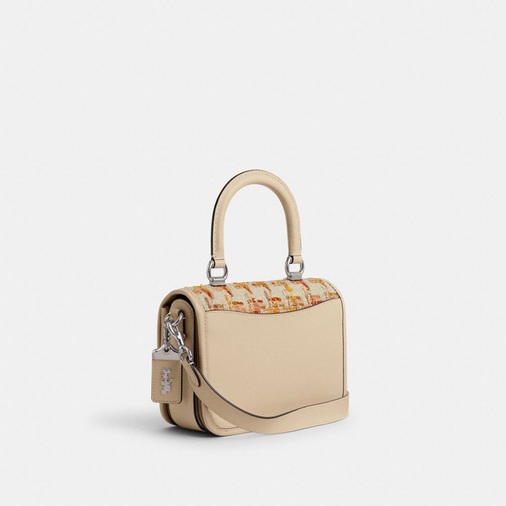 Bolsa Satchel Coach Rogue Top Handle Bag In Tweed Feminino Prateadas Multicoloridas | QXDPBZJ-17