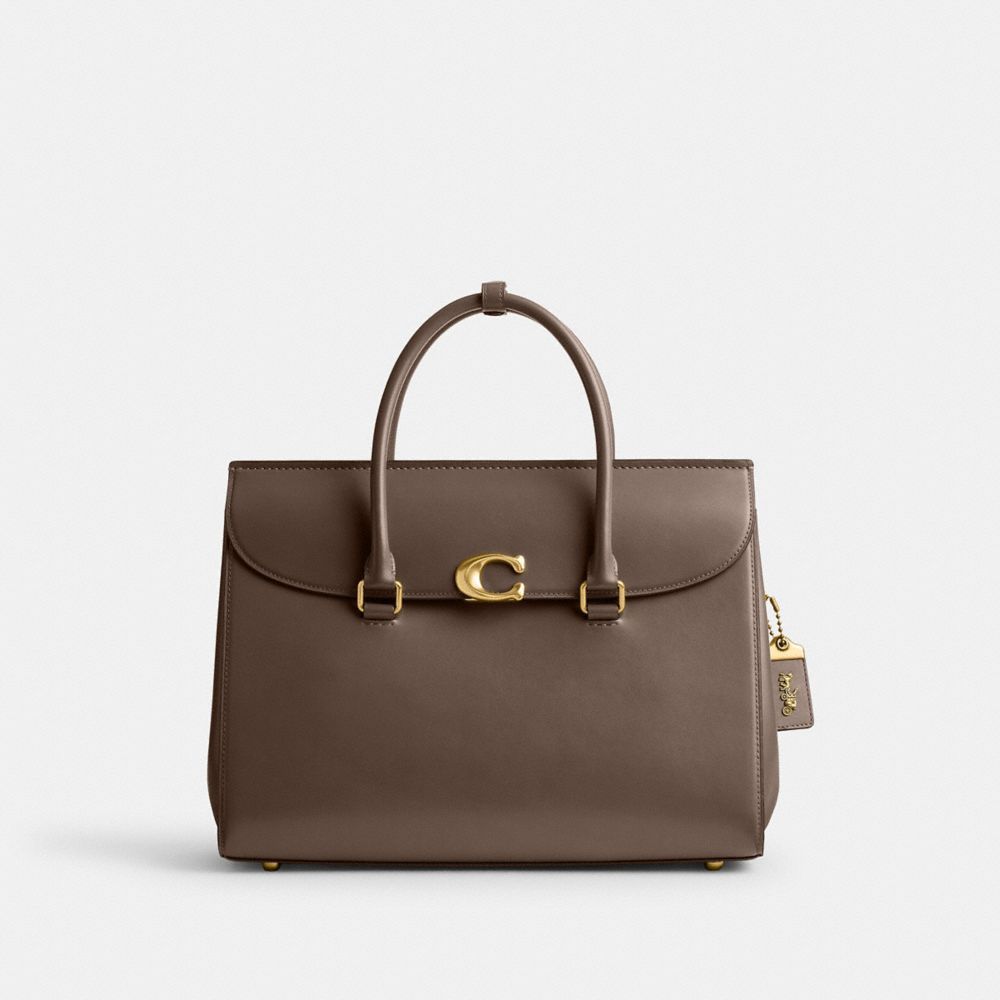 Bolsa de Mão Coach Broome Carryall Bag 36 Feminino Cinzentas Escuro | ZAOHCLD-20