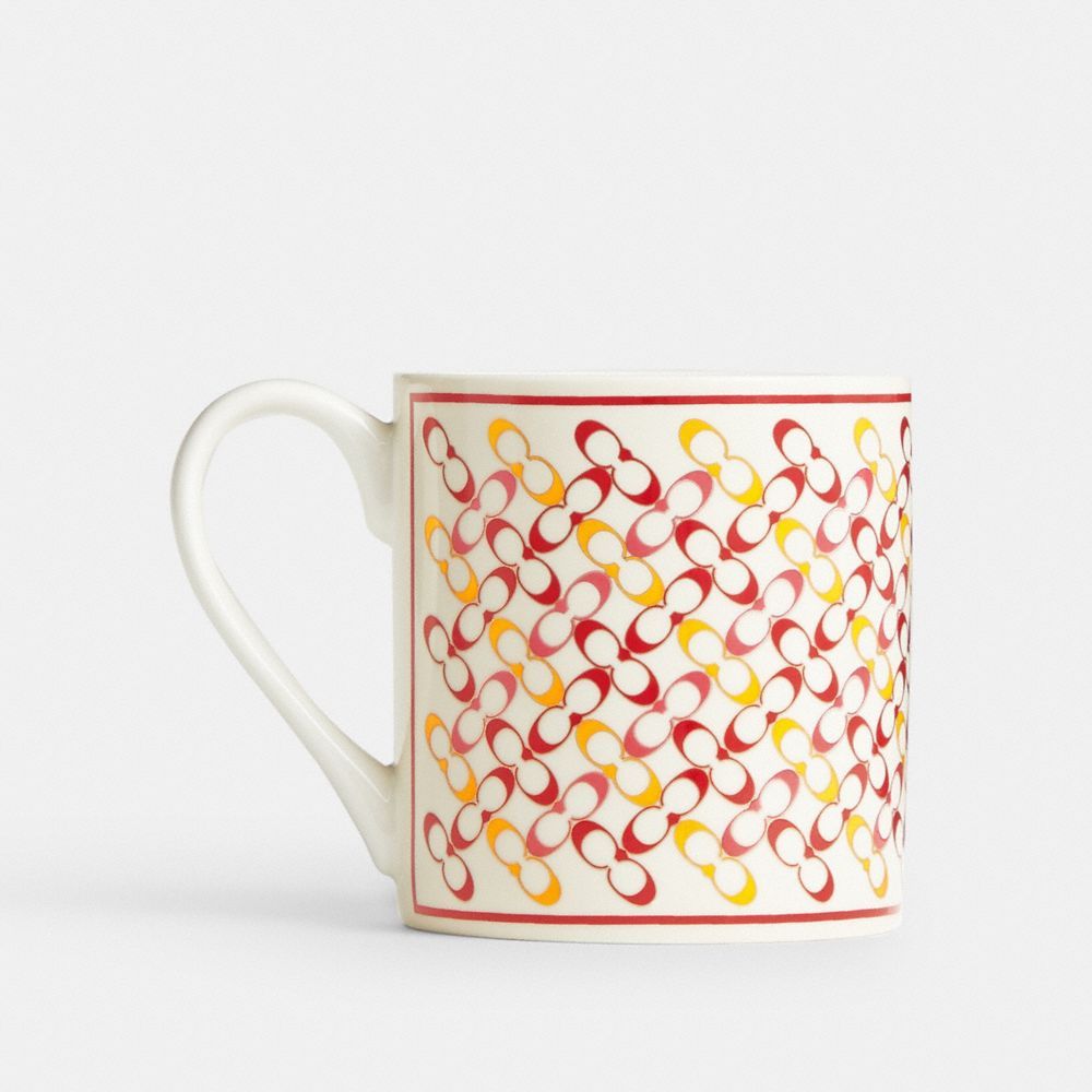 Bolsa de Viagem Coach Signature Mug Feminino Vermelhas Multicoloridas | DBPSLJG-10