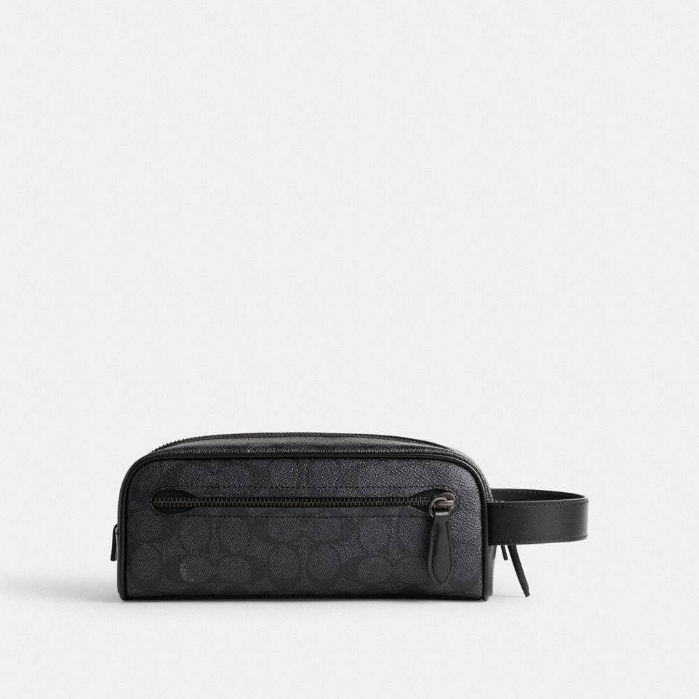 Bolsa de Viagem Coach Travel Kit In Signature Canvas Masculino Cinzentas | BFIKWHO-82