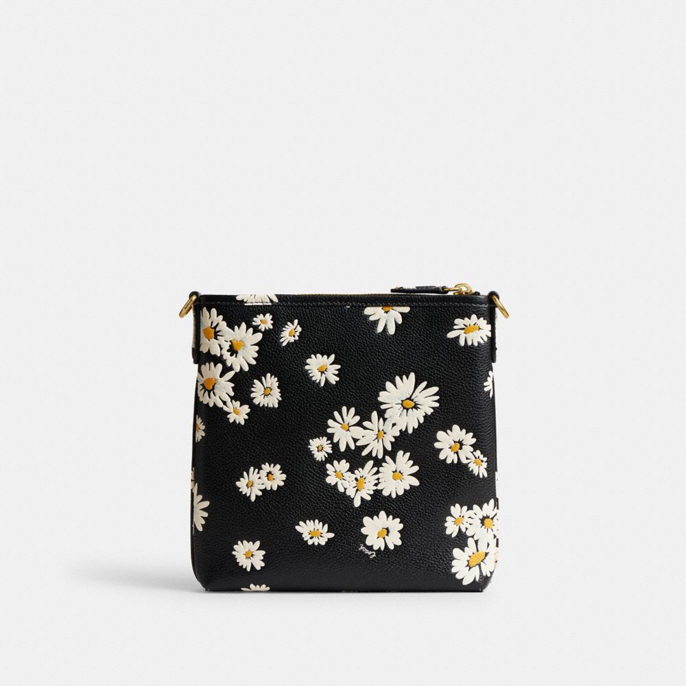 Bolsas Crossbody Coach Kitt Messenger Crossbody Bag With Floral Print Feminino Pretas Multicoloridas | UHMSOWL-09