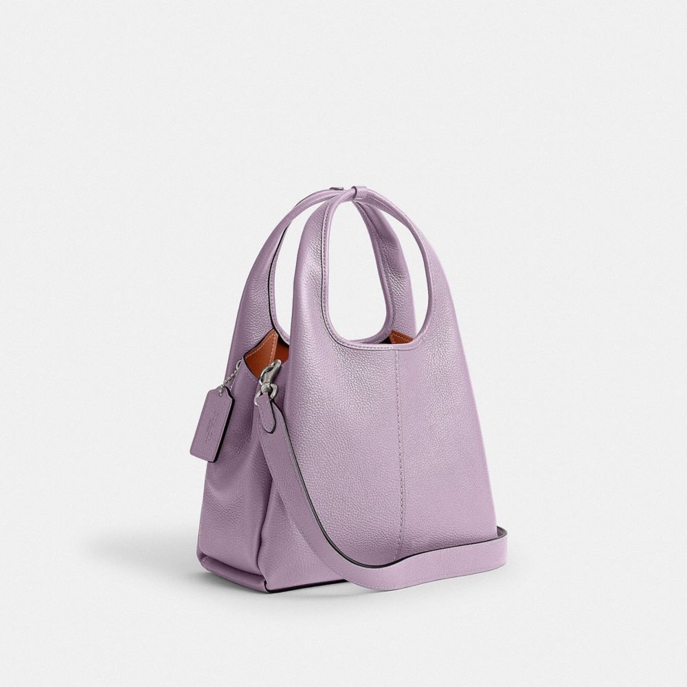 Bolsas Crossbody Coach Lana Shoulder Bag 23 Feminino Prateadas Roxo | MSEGQPV-47