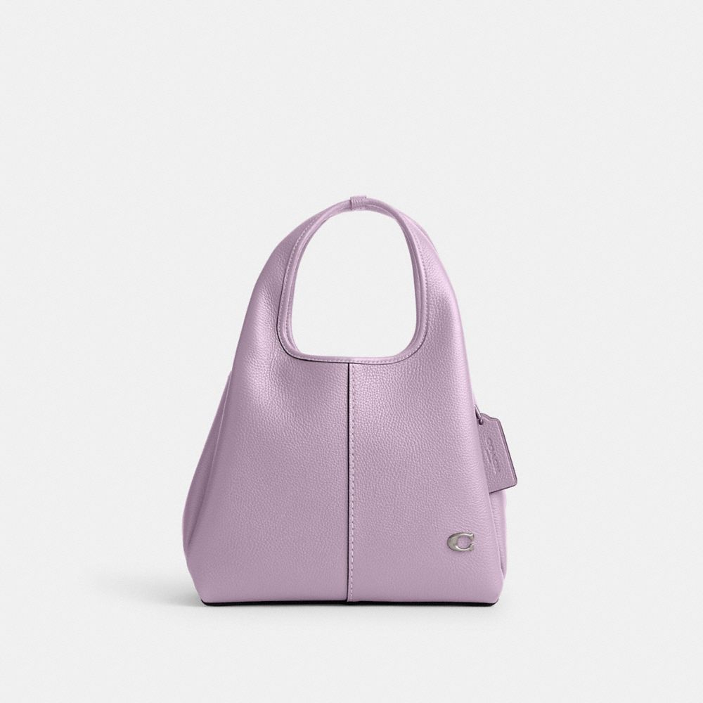 Bolsas Crossbody Coach Lana Shoulder Bag 23 Feminino Prateadas Roxo | MSEGQPV-47