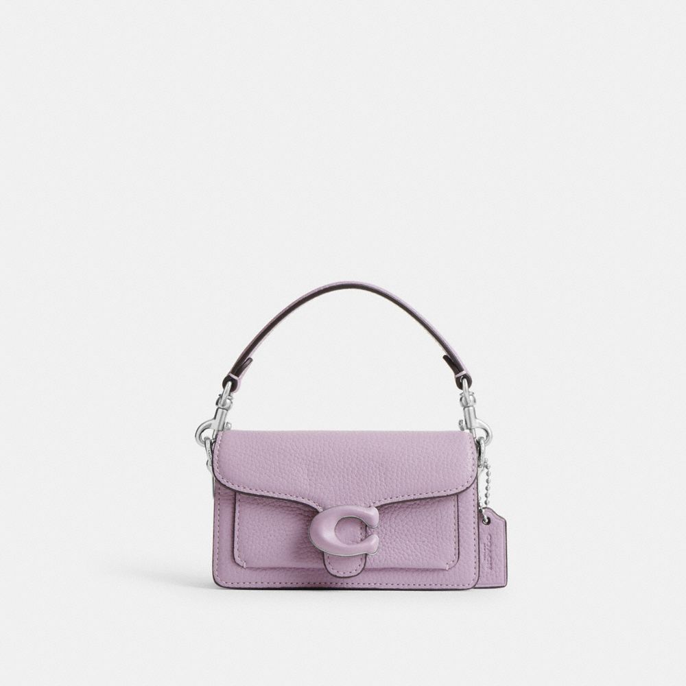 Bolsas Crossbody Coach Tabby Bag 12 Feminino Prateadas Roxo | ASTZJVK-37