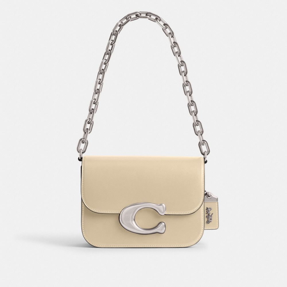 Bolsas De Ombro Coach Idol Bag Feminino Prateadas Branco | ARNPSJH-31