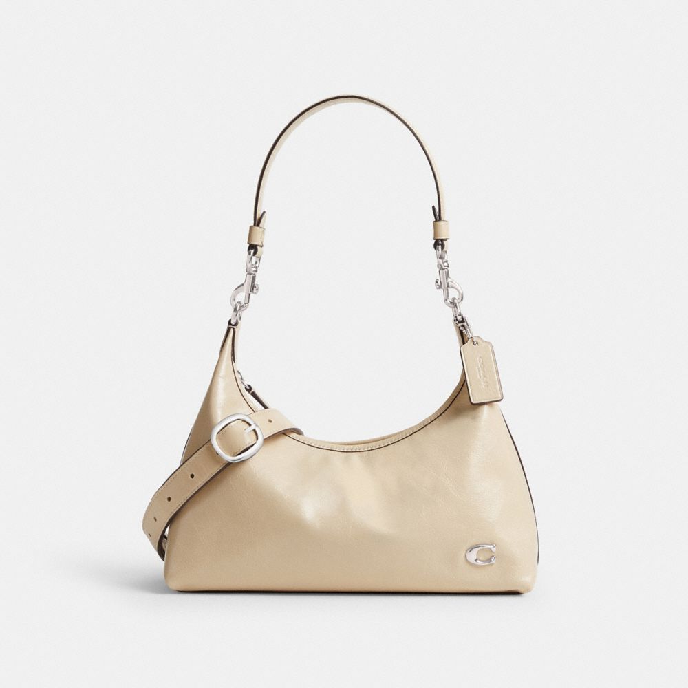 Bolsas De Ombro Coach Juliet Shoulder Bag Feminino Prateadas Branco | HROUFGP-47