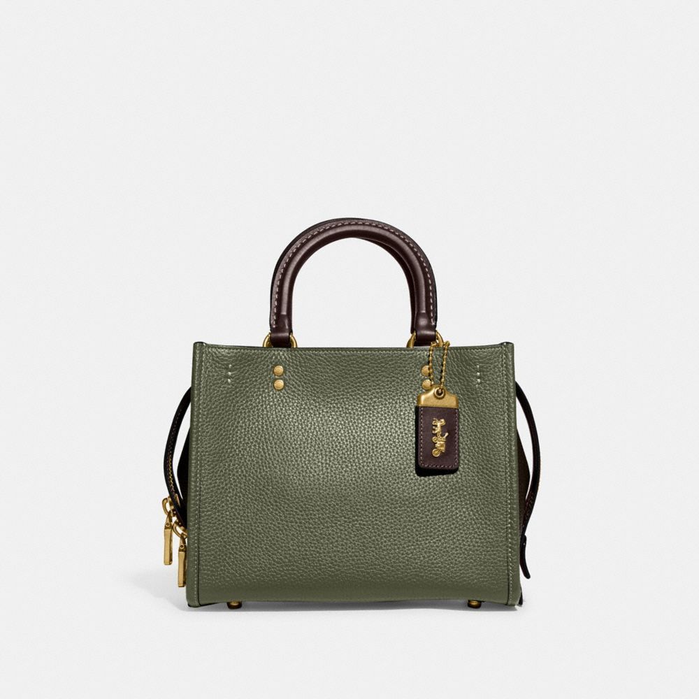 Bolsas De Ombro Coach Rogue Bag 25 In Regenerative Leather Feminino Verdes Multicoloridas | TIWORDY-29