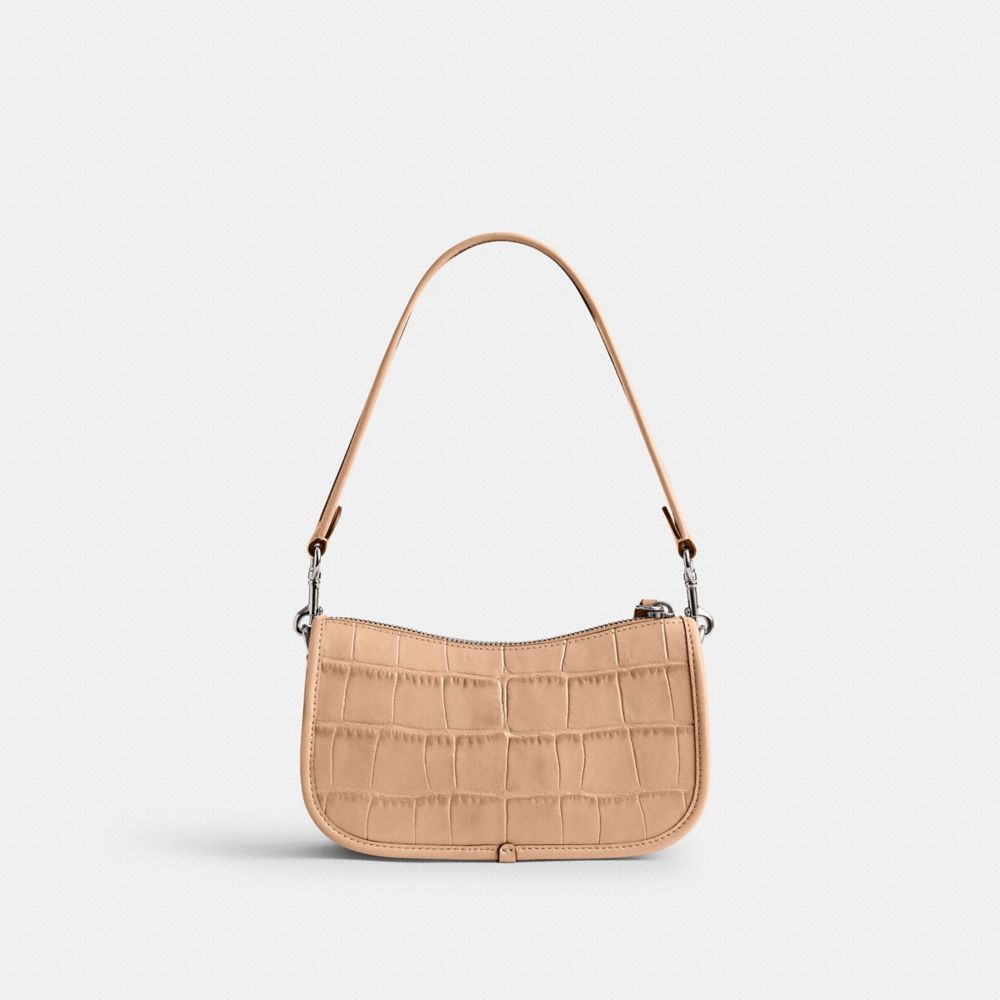 Bolsas De Ombro Coach Swinger Bag 20 Feminino Prateadas | WNBRDJH-21