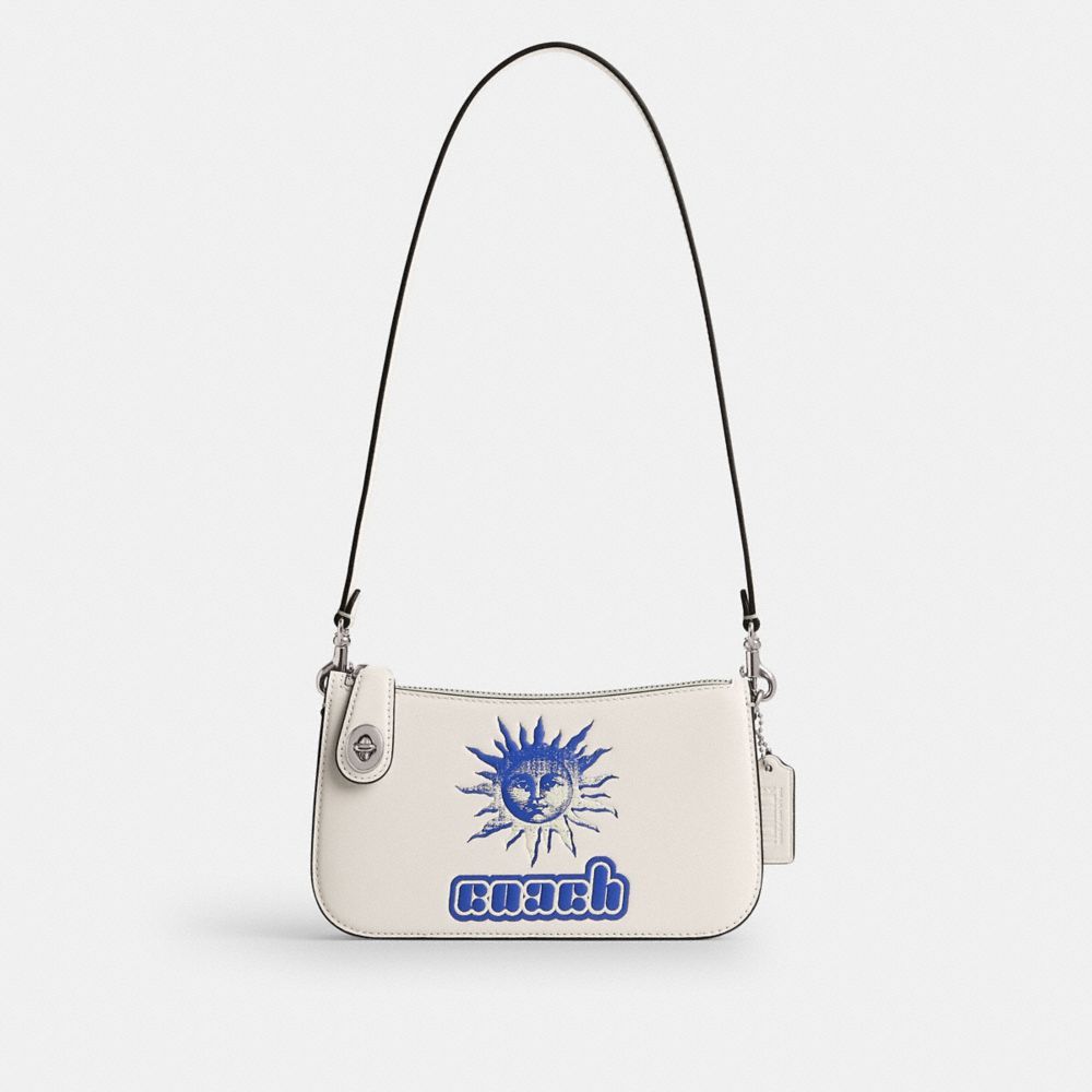 Bolsas De Ombro Coach The Lil Nas X Drop Penn Shoulder Bag Feminino Prateadas | OFIXWTR-34