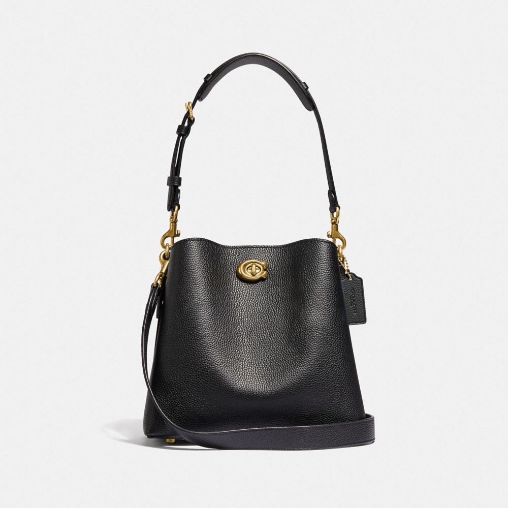 Bolsas De Ombro Coach Willow Bucket Bag Feminino Pretas | IDZOLBJ-50