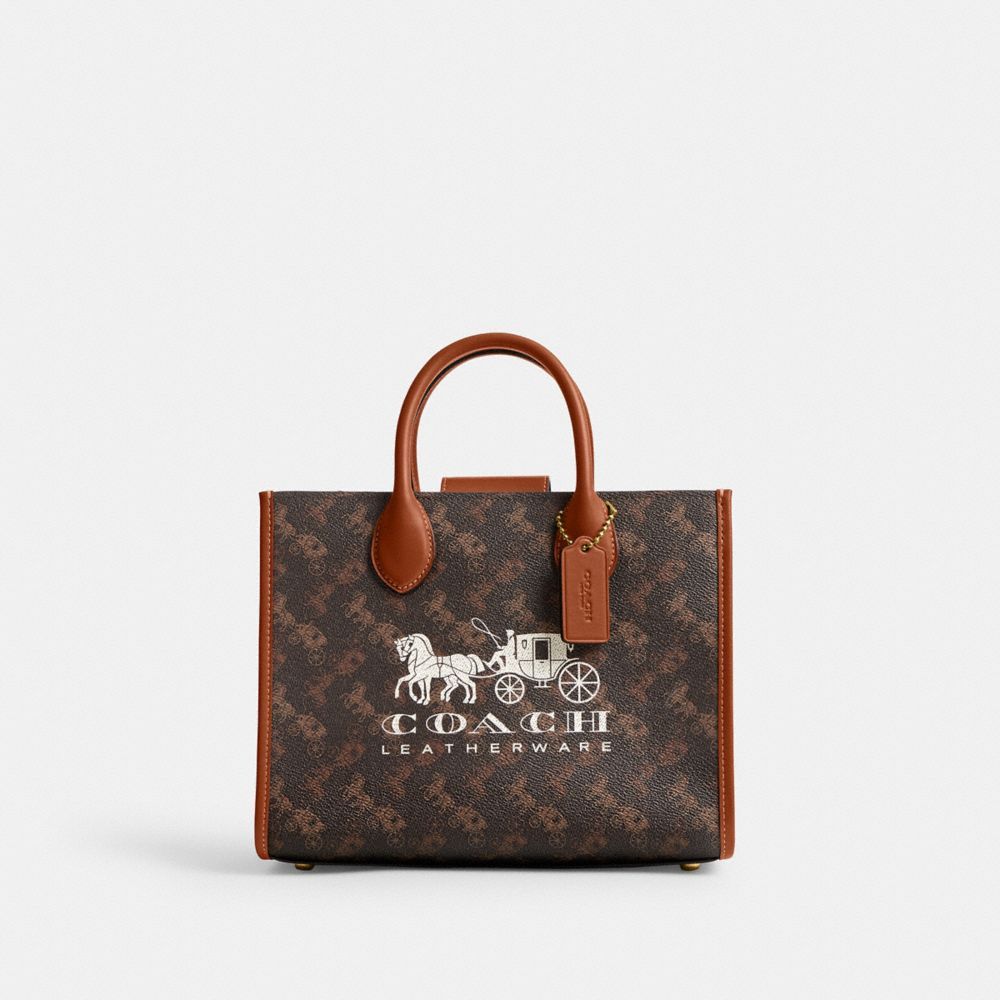 Bolsas Tote Coach Ace Tote 26 With Horse And Carriage Print Feminino Multicoloridas | GOSCDQM-57