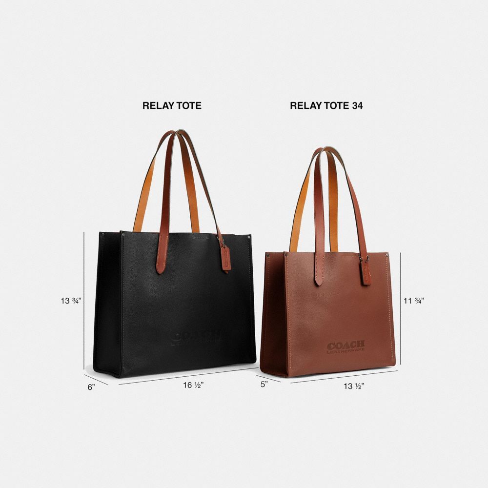 Bolsas Tote Coach Relay Tote Bag Feminino Azuis | MUSVLYB-39