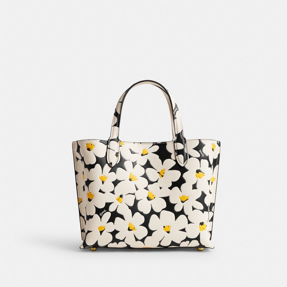 Bolsas Tote Coach Willow Tote Bag 24 With Floral Print Feminino Multicoloridas | ZQTUEGS-46