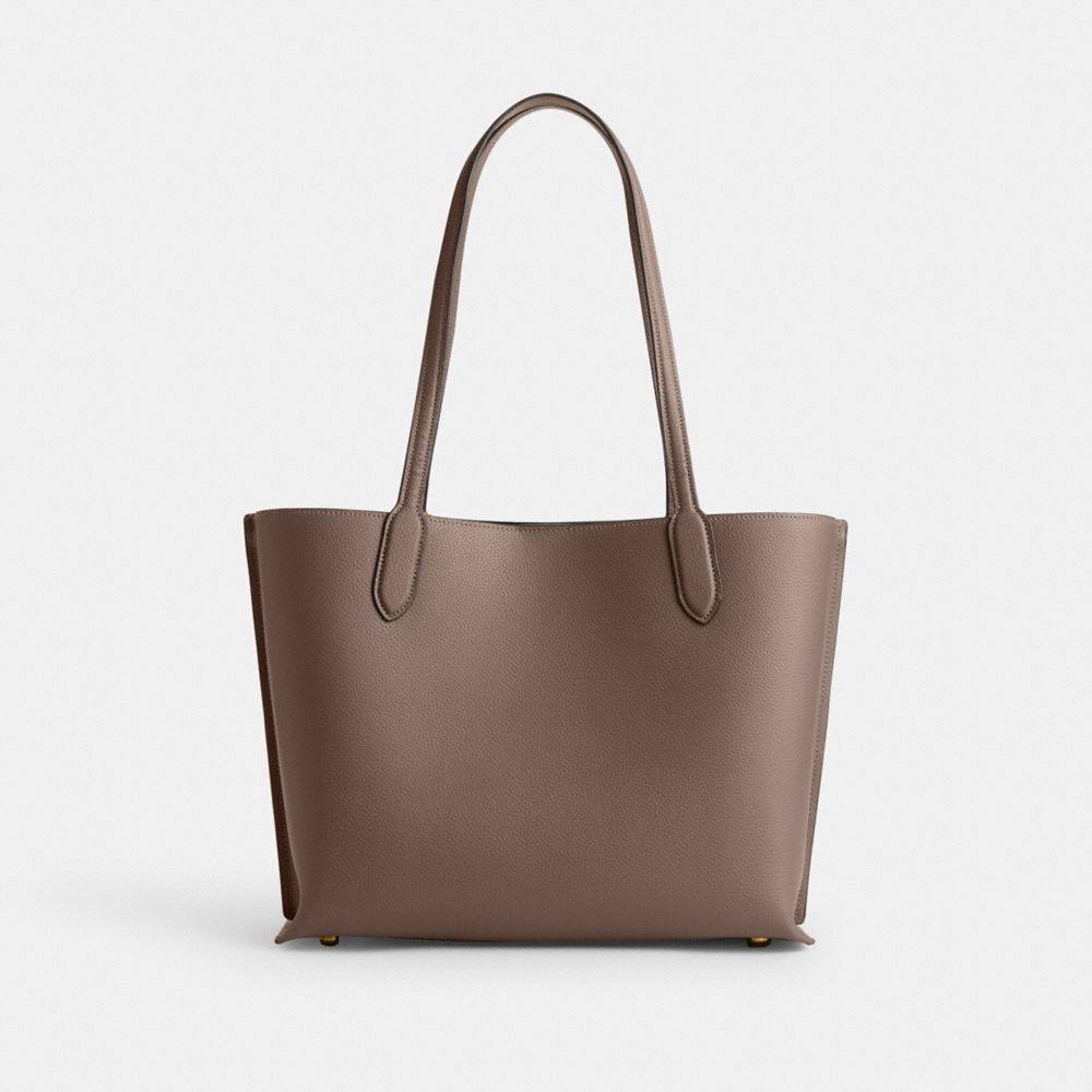 Bolsas Tote Coach Willow Tote Bag Feminino Cinzentas Escuro | SARIJGP-58