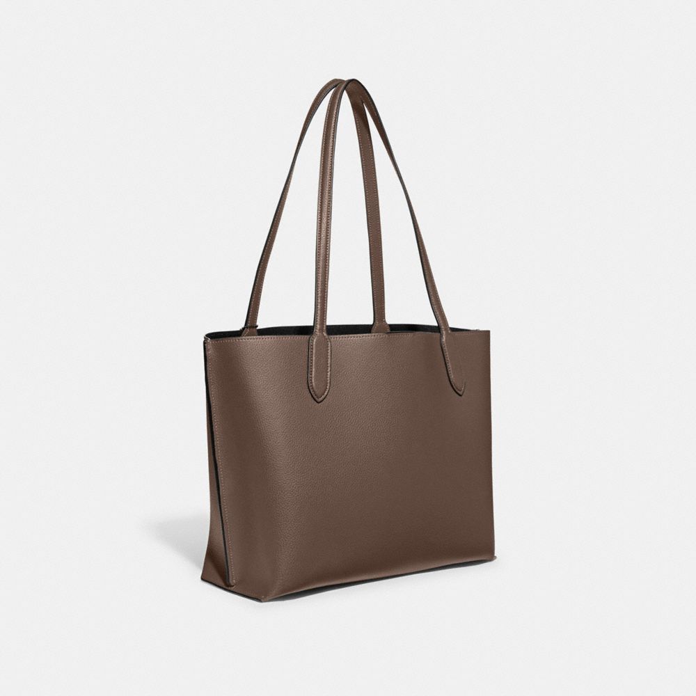 Bolsas Tote Coach Willow Tote Bag Feminino Cinzentas Escuro | SARIJGP-58