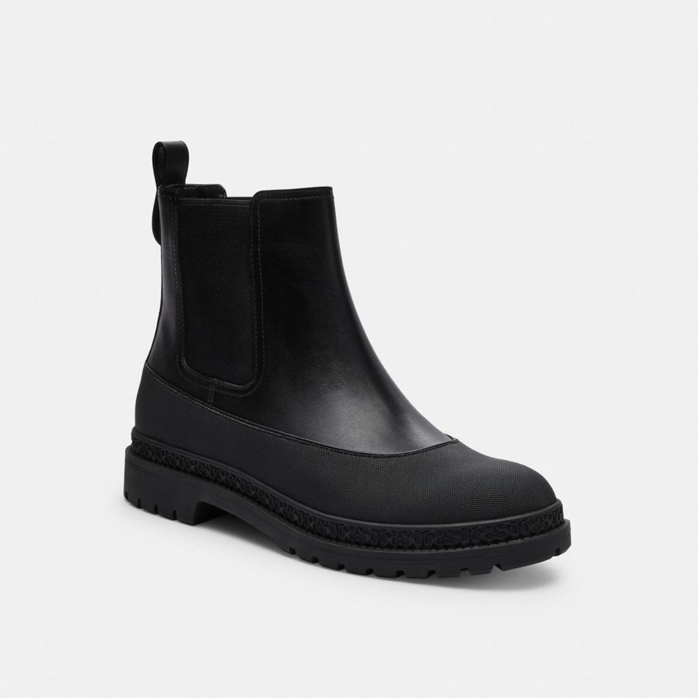 Botas Coach Carver Boot Masculino Pretas | QHPCJAY-16