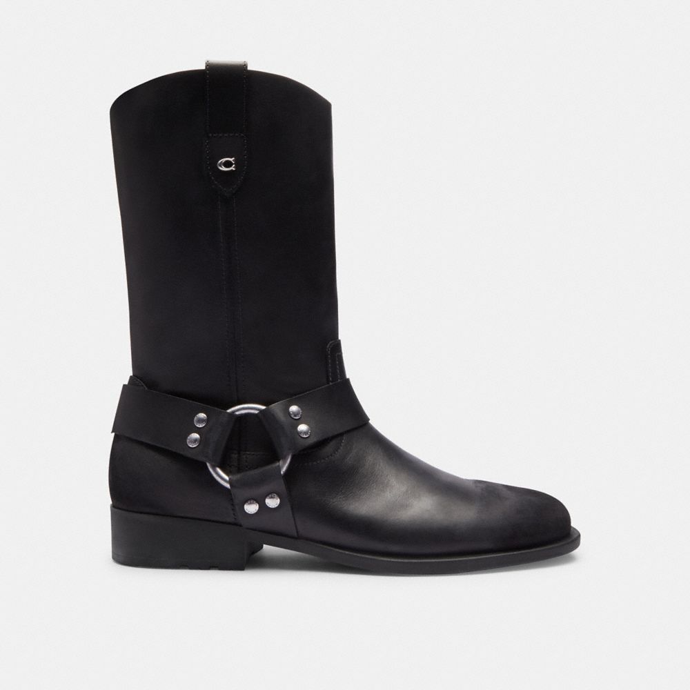 Botas Coach Tara Biker Boot Feminino Pretas | RLHIXKN-61