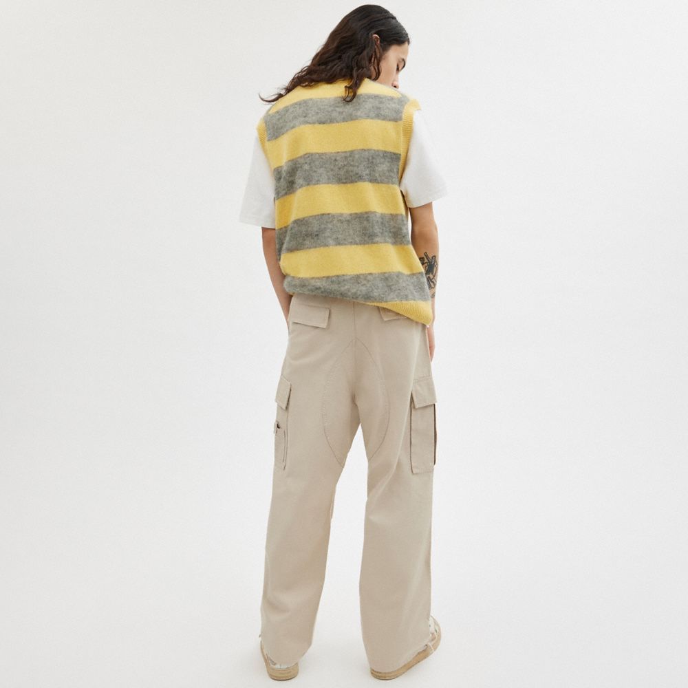 Calças Coach Cargo Pants Masculino Caqui | WDAEFXO-64