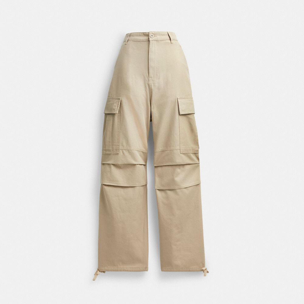 Calças Coach Cargo Pants Masculino Caqui | WDAEFXO-64