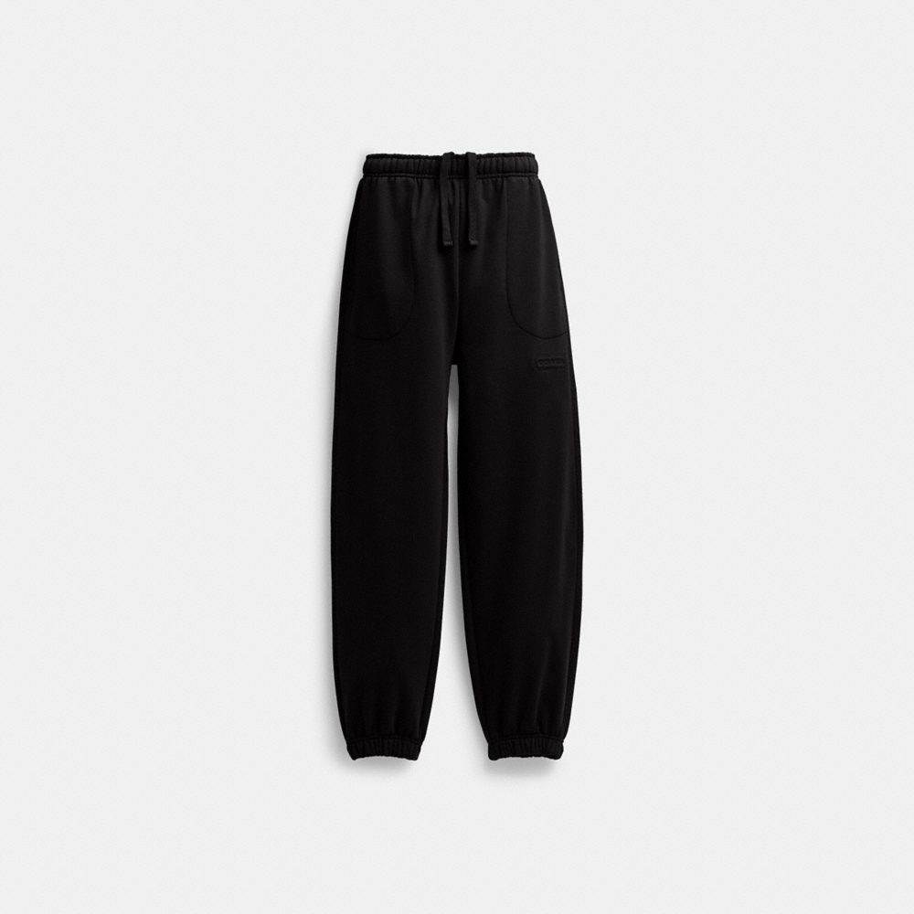 Calças Coach Essential Solid Joggers Feminino Pretas | ZQUHGMF-46