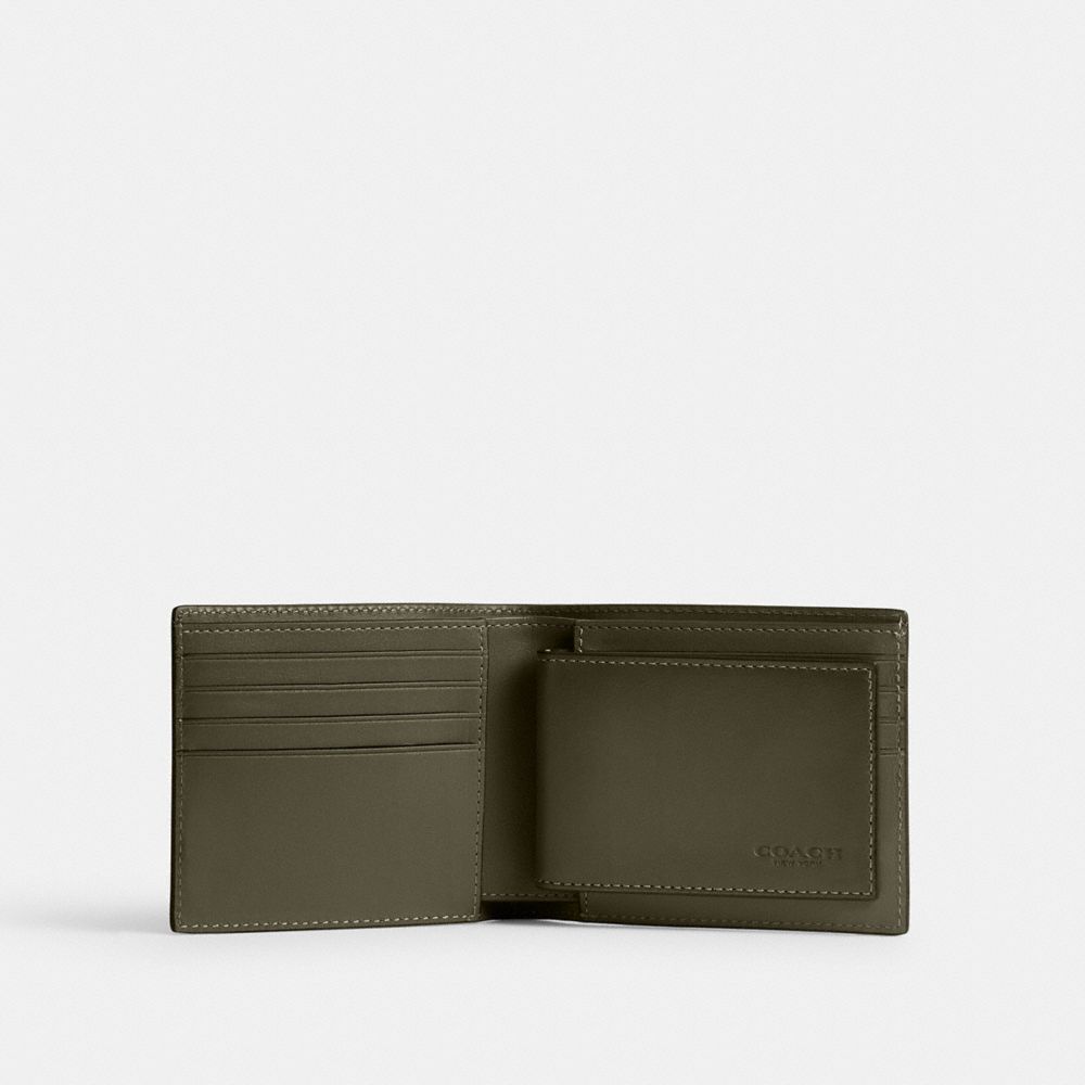 Carteiras Coach 3 In 1 Wallet Masculino Verdes | PZXVIRA-49