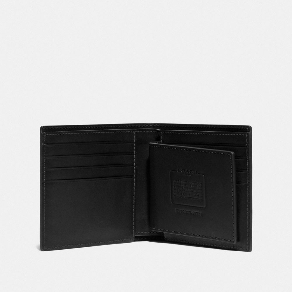 Carteiras Coach 3 In 1 Wallet Masculino Pretas | WMVUKDX-07