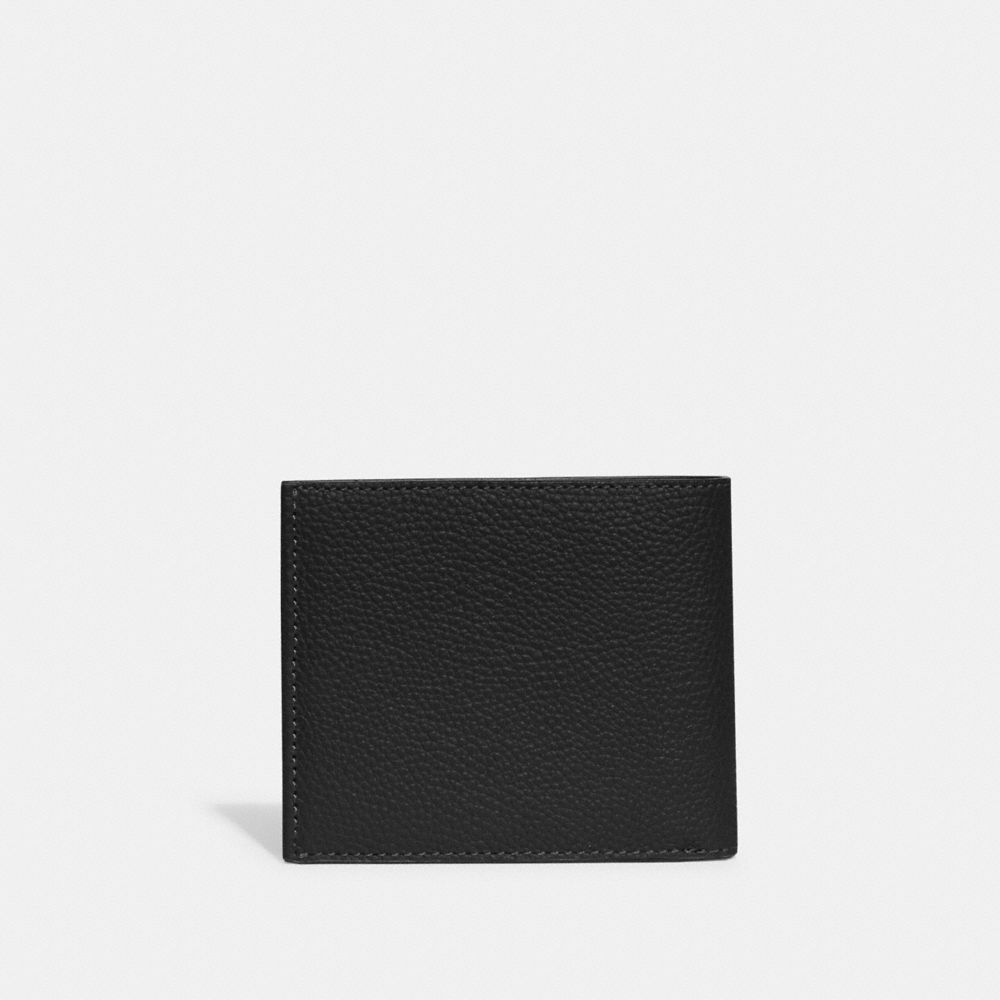 Carteiras Coach Double Billfold Wallet Masculino Pretas | LCFEPYM-36