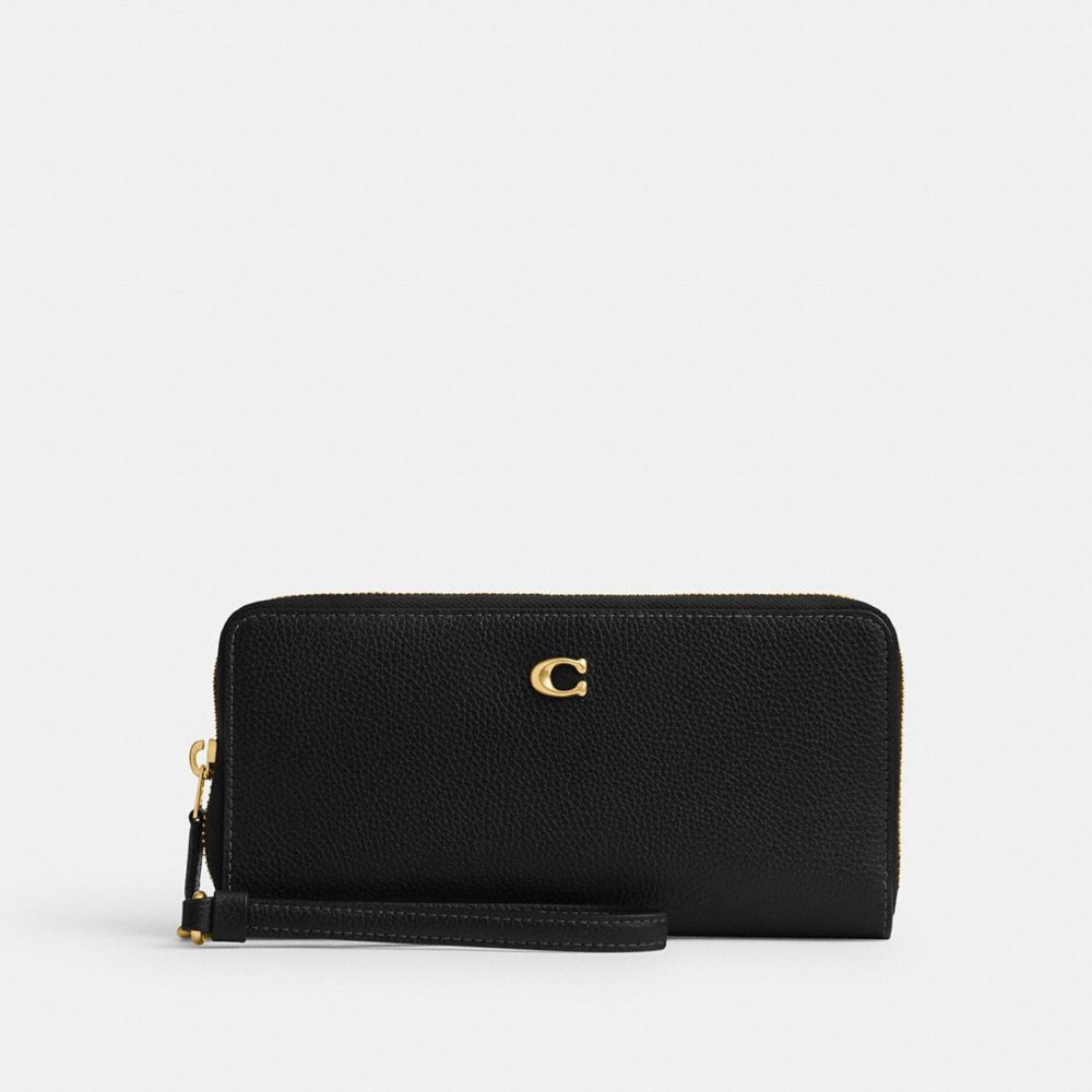 Carteiras Grandes Coach Essential Continental Wallet Feminino Pretas | YQRHWGK-98