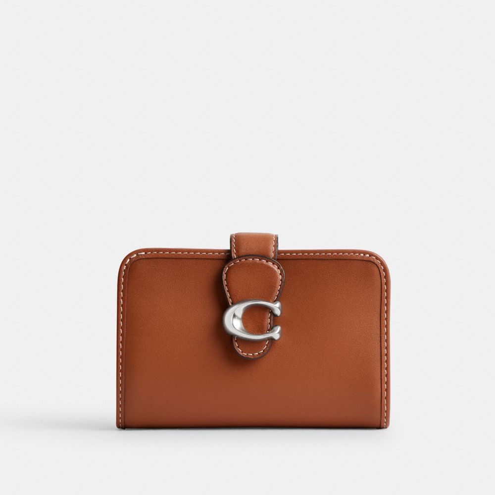 Carteiras Grandes Coach Tabby Medium Wallet Feminino Prateadas | DFPEIXM-34