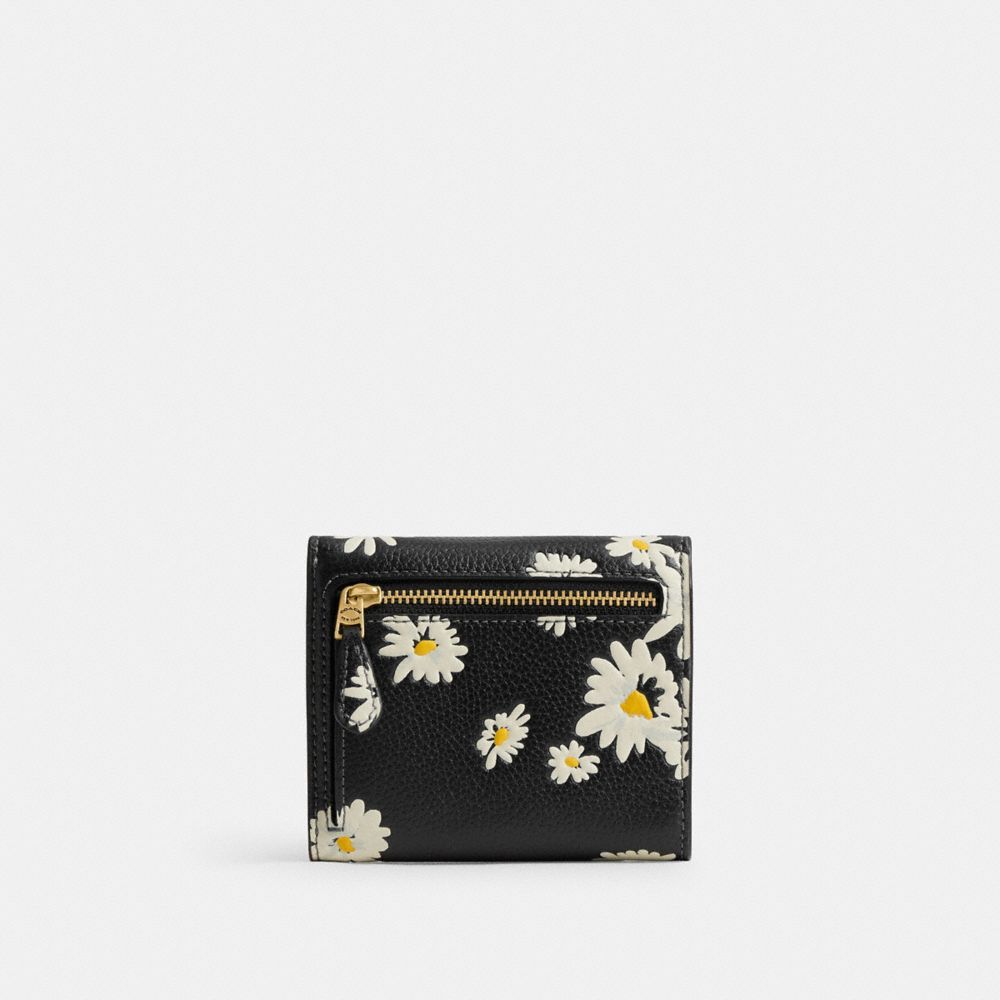 Carteiras Pequenas Coach Wyn Small Wallet With Floral Print Feminino Pretas Multicoloridas | GCNHXIY-59