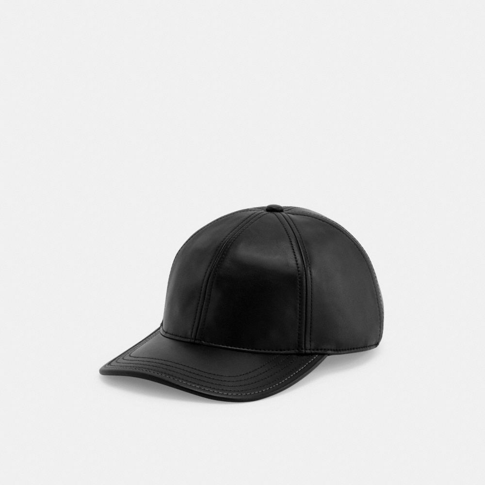 Chapeus Coach Leather Baseball Hat Masculino Pretas | UMQBGCA-62