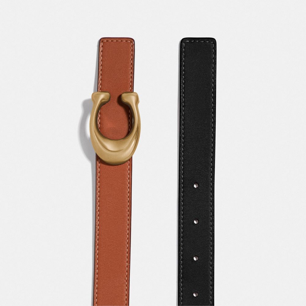 Cintos Coach C Hardware Reversible Belt, 25 Mm Feminino Pretas | ZJAPDGH-76