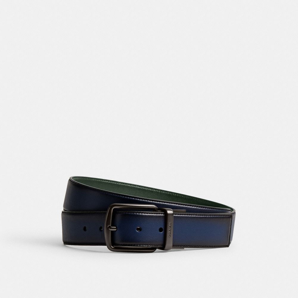 Cintos Coach Harness Buckle Cut To Size Reversible Belt, 38 Mm Masculino Azuis Escuro Verdes | PKNCHFX-49