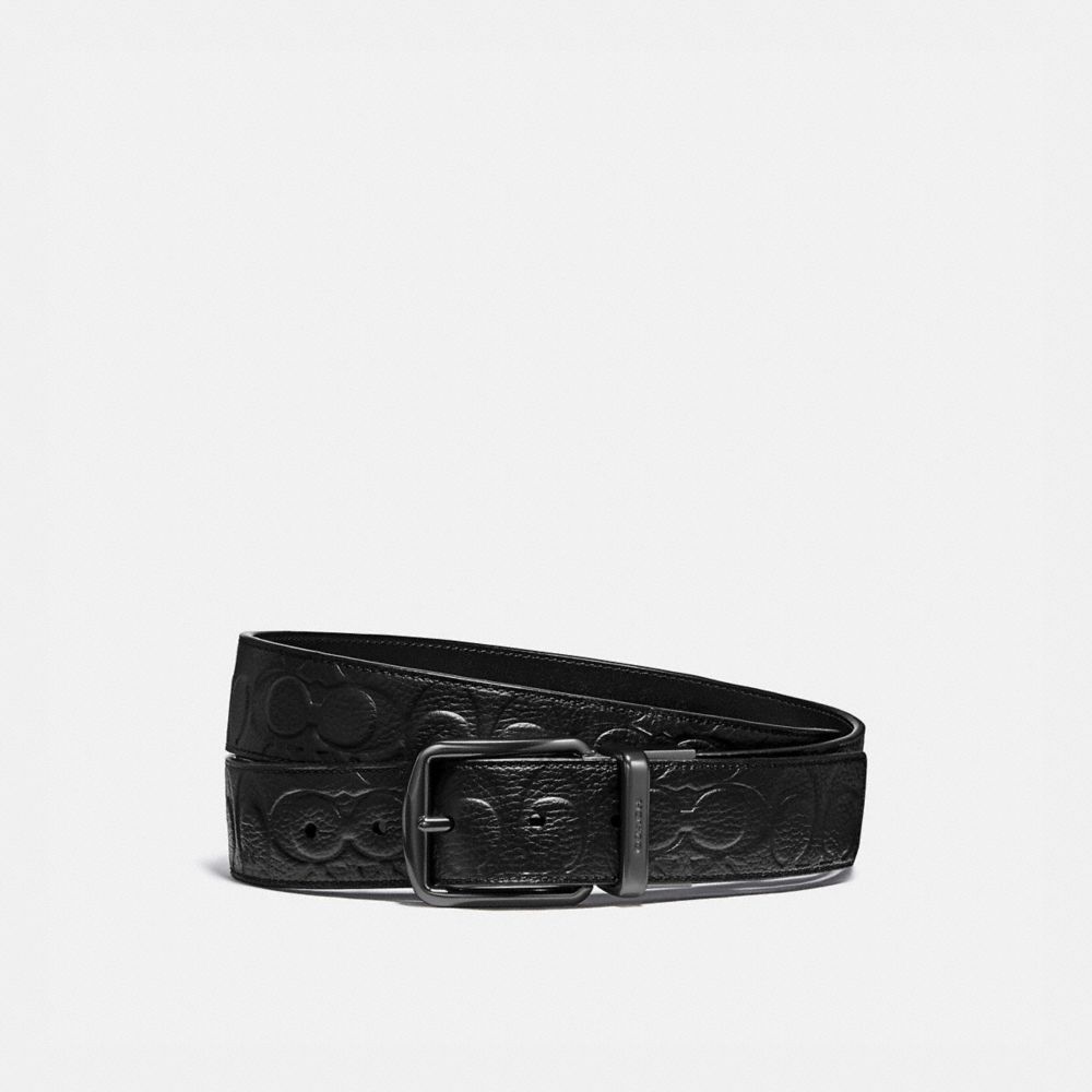 Cintos Coach Harness Buckle Cut To Size Reversible Belt, 38 Mm Masculino Pretas | UQECTPW-34