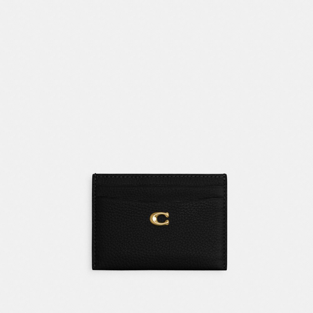 Estojo De Cartão Coach Essential Card Case Feminino Pretas | GRYTXHC-78