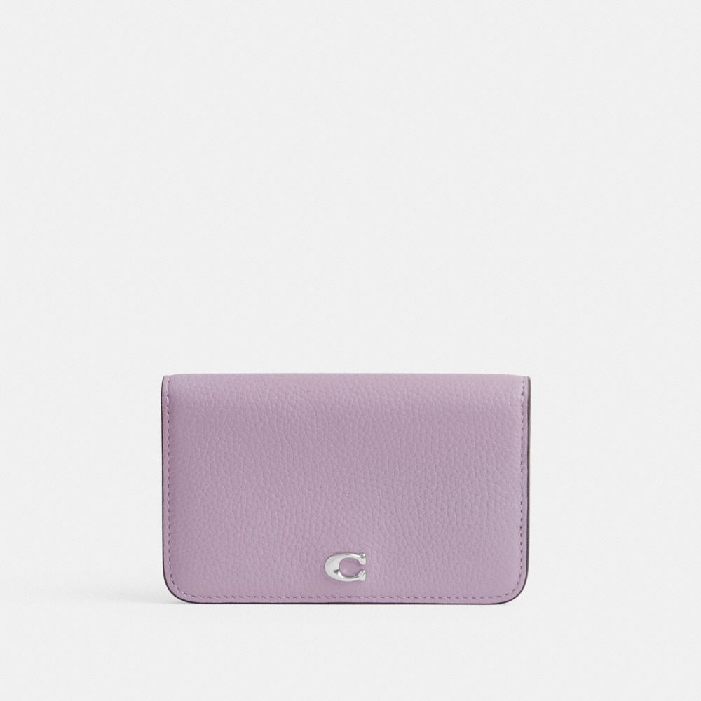 Estojo De Cartão Coach Essential Slim Card Case In Colorblock Feminino Prateadas Roxo Multicoloridas | GIWPBZC-54